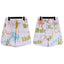 Rhude White All‑Over Multicolor Logo Shorts