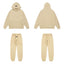Fear Of God Essentials Tone‑on‑Tone Hoodie & Jogger Tracksuit Set Cream Beige