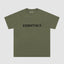 Fear Of God Essentials 3D Chest Logo Short Sleeve T‑Shirt Military Olive
