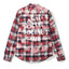 Anti Social Social Club Bleached Tie‑Dye Plaid Flannel Shirt