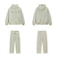 Fear Of God Essentials Hot Stamped Double Line Hoodie & Straight Pants Set Sage Green