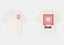 Rhude Red Square Labyrinth Dual‑Sided Oversized T‑Shirt Off‑White