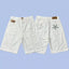 Corteiz Back Star Embroidery Heavyweight Denim Shorts - White