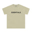 Fear Of God Essentials 3D Chest Logo Short Sleeve T-Shirt Light Beige