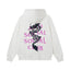 Anti Social Social Club Black Dragon Purple Logo White Hoodie