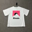 Rhude Men Retro Pink Mountain Boxy Fit Streetwear Tee