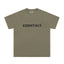 Fear Of God Essentials 3D Chest Logo Short Sleeve T-Shirt Olive Green