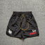 Rhude Black Nylon Racing Graphic Shorts