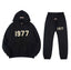 Fear Of God Essentials 1977 Plush Hoodie & Jogger Tracksuit Set Black
