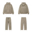 Fear Of God Essentials Hot Stamped Double Line Hoodie & Straight Pants Set Taupe