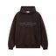 Fear Of God Essentials Silicone Letter Pullover Hoodie Dark Brown