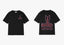 Rhude Sen Rhudes Arrow Slogan Dual‑Sided Oversized T‑Shirt Black