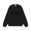 Fear Of God Essentials Double‑Line Plush Crewneck Sweatshirt Black