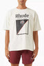 Rhude Menthol Blend Patch Crest Oversized T‑Shirt Off‑White