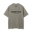 Fear Of God Essentials Double Line Back Logo Oversized T‑Shirt Moss Taupe