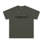 Fear Of God Essentials 3D Chest Logo Short Sleeve T‑Shirt Dark Olive