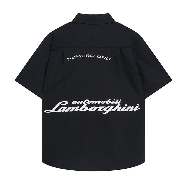 Rhude x Automobili Lamborghini Short Sleeve Button‑Up Shirt Main Image