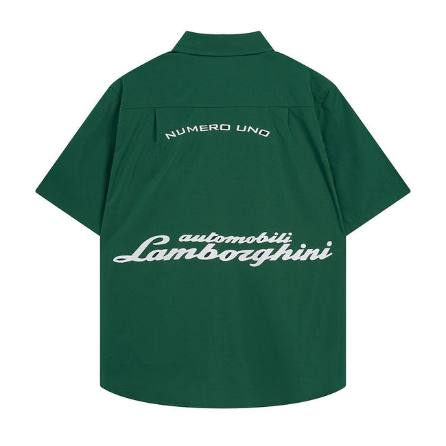 Rhude x Automobili Lamborghini Short Sleeve Button‑Up Shirt Main Image