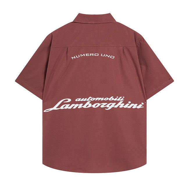Rhude x Automobili Lamborghini Short Sleeve Button‑Up Shirt Main Image
