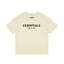 Fear Of God Essentials Core Logo Oversized T‑Shirt Cream