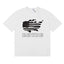 Rhude USA Map American Flag Graphic White Oversized T‑Shirt ****