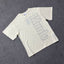 Rhude Minimal Vertical Stitch Letter Print Crew Neck Casual T‑Shirt