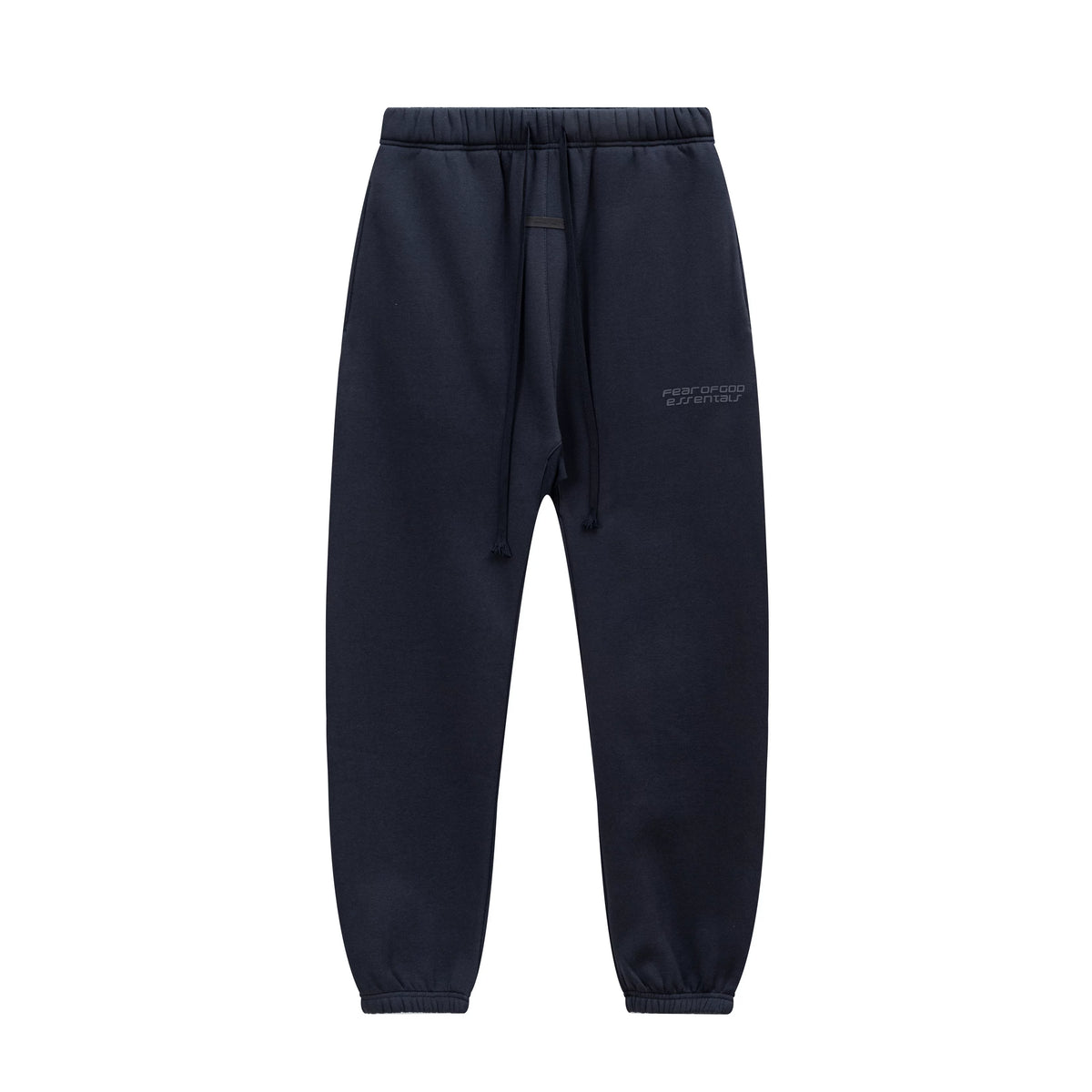 Fear Of God Essentials Silicone Letter Jogger Pants Navy