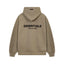 Fear Of God Essentials Back Logo Oversized Hoodie Taupe