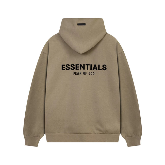 Fear Of God Essentials Back Logo Oversized Hoodie Taupe Hover Image
