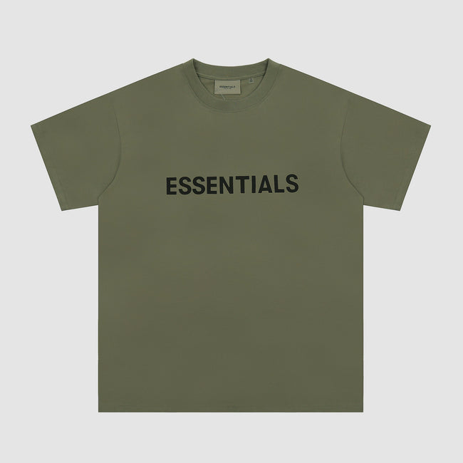 Fear Of God Essentials 3D Chest Logo Short Sleeve T‑Shirt Military Olive Hover Image