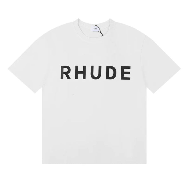 Rhude Classic Bold Logo Oversized Tee White Hover Image