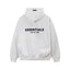 Fear Of God Essentials Back Logo Oversized Hoodie White