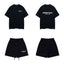 Fear Of God Essentials T‑Shirt Fleece Shorts Summer Set Black