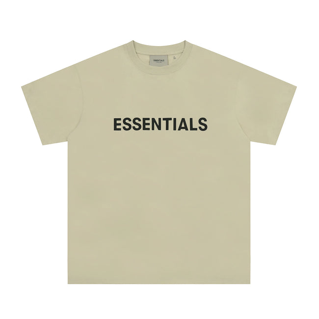 Fear Of God Essentials 3D Chest Logo Short Sleeve T-Shirt Light Beige Hover Image