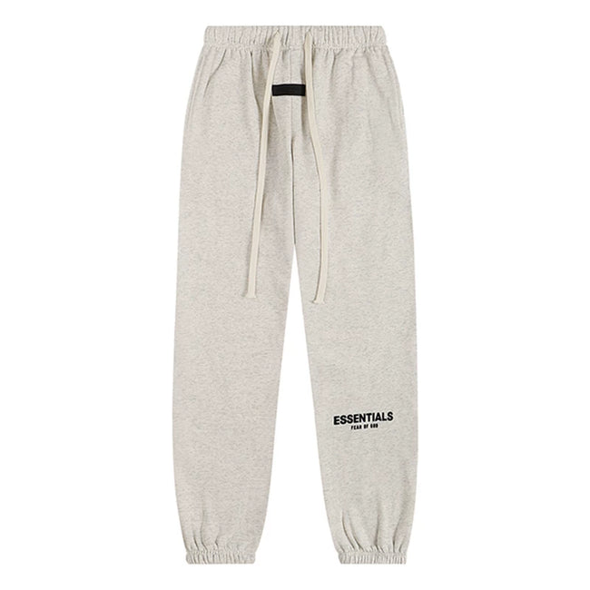 Fear Of God Essentials Logo Jogger Sweatpants Light Oat Heather Hover Image