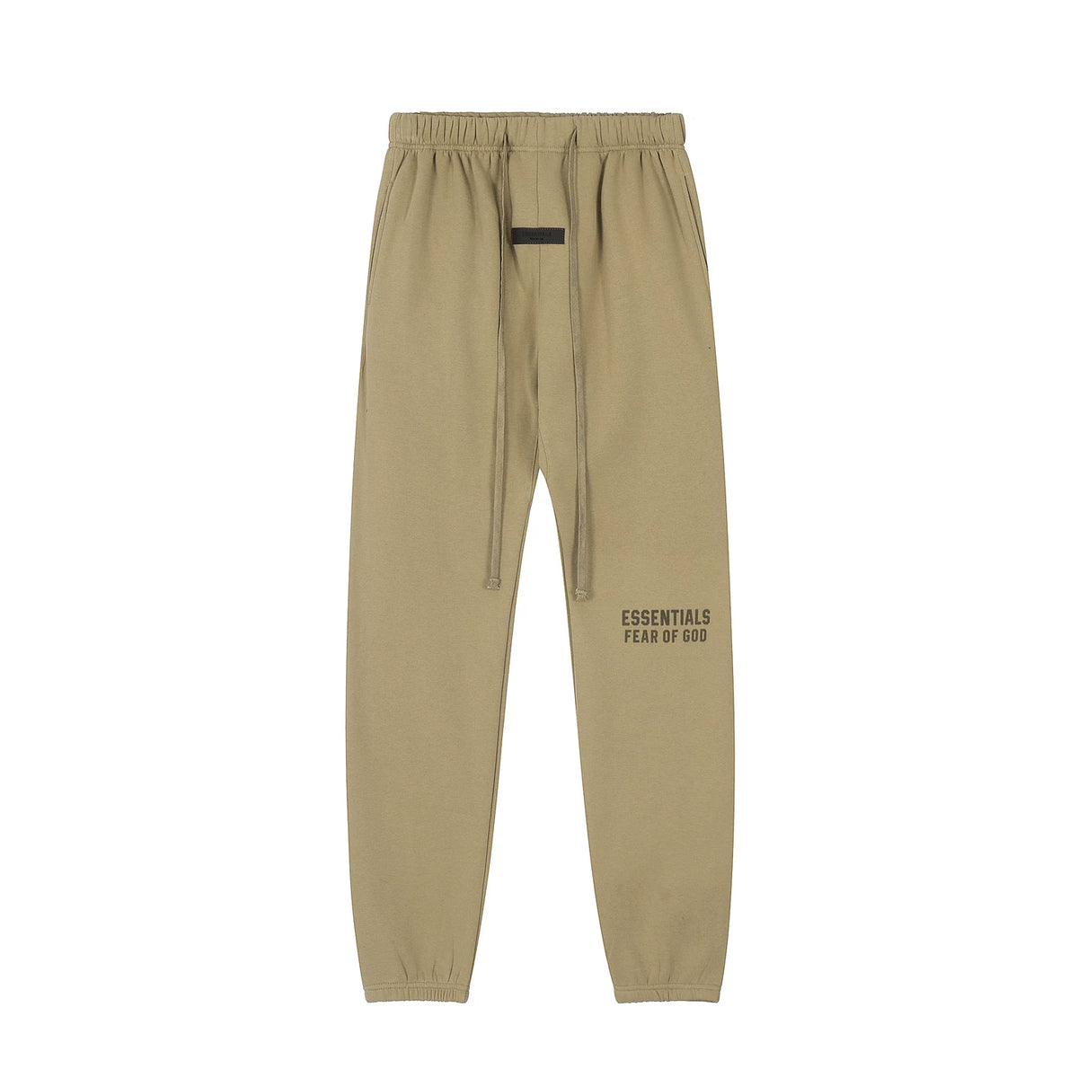 Fear Of God Essentials Double‑Line Plush Jogger Pants Khaki