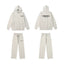 Fear Of God Essentials Hoodie Wide Leg Sweatpants 2‑Piece Set Light Oat Heather