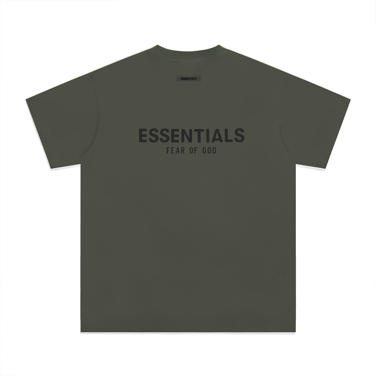 Fear Of God Essentials Core Logo Oversized T‑Shirt Dark Olive