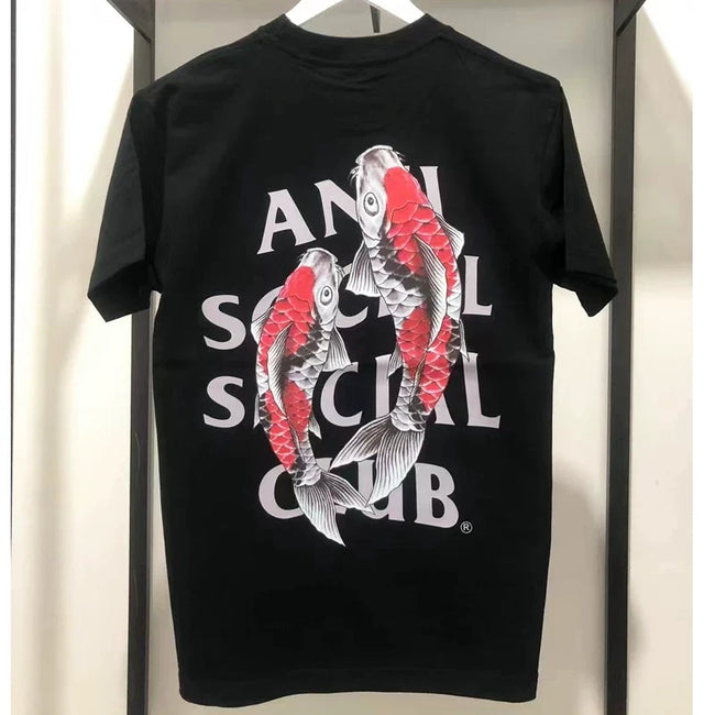ASSC Black Tee – Koi Back Print Hover Image