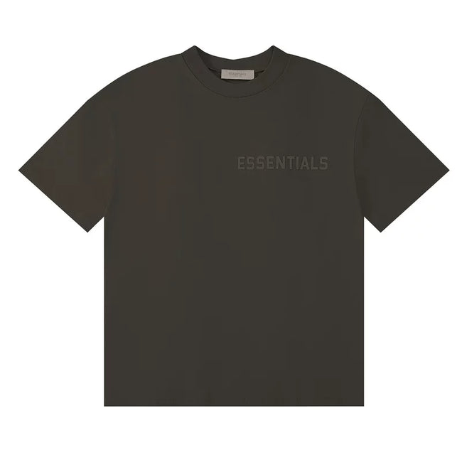 Fear Of God Essentials Chest Logo Short Sleeve T-Shirt Dark Olive Hover Image