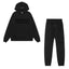 Fear Of God Essentials Double Line Plush Hoodie & Jogger Tracksuit Set Black