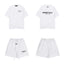 Fear Of God Essentials T‑Shirt Fleece Shorts Summer Set White