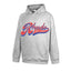 RHUDE Rhude Tour Script Logo Hoodie Light Heather Grey