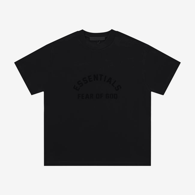 Fear Of God Essentials Arch 3D Double Line Short Sleeve T-Shirt Black Hover Image