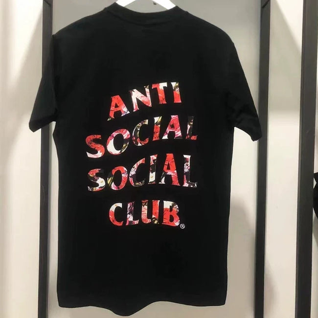 ASSC Black Tee – Flower Logo Print Hover Image