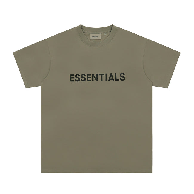Fear Of God Essentials 3D Chest Logo Short Sleeve T-Shirt Olive Green Hover Image