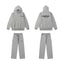 Fear Of God Essentials Hoodie Wide Leg Sweatpants 2‑Piece Set Medium Heather Grey