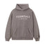 Fear Of God Essentials Hot Stamped Large Logo Pullover Hoodie Dark Heather Grey
