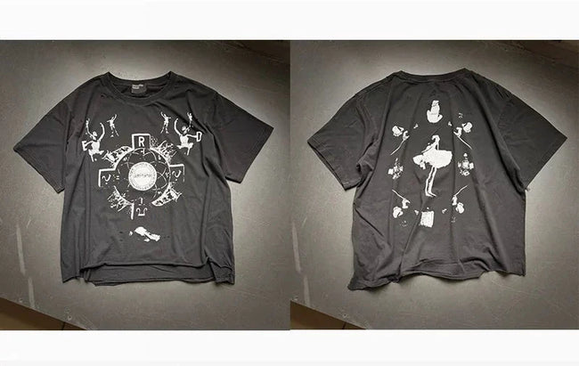 Enfants Riches Déprimés Circular Art Graphic Black Tee Hover Image