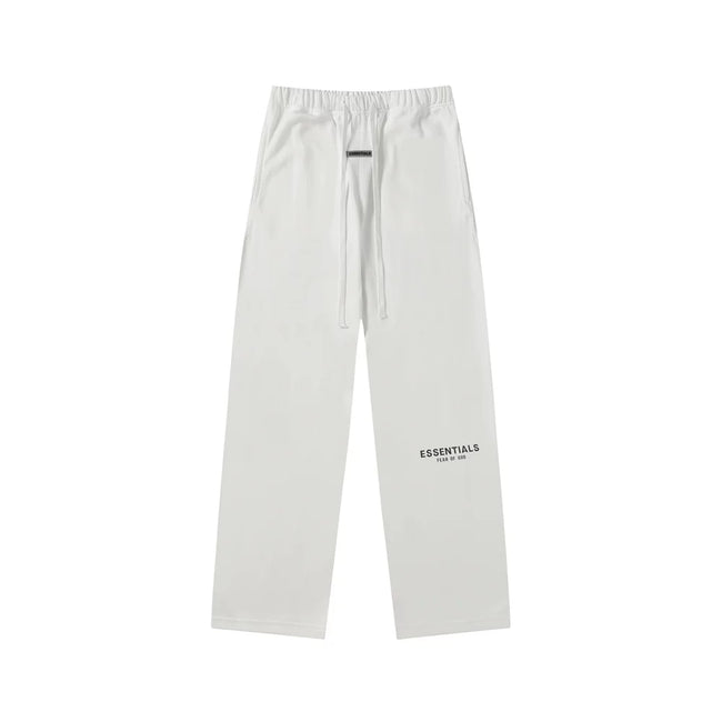 Fear Of God Essentials Contrast Text Logo Straight‑Leg Sweatpants Off‑White Hover Image